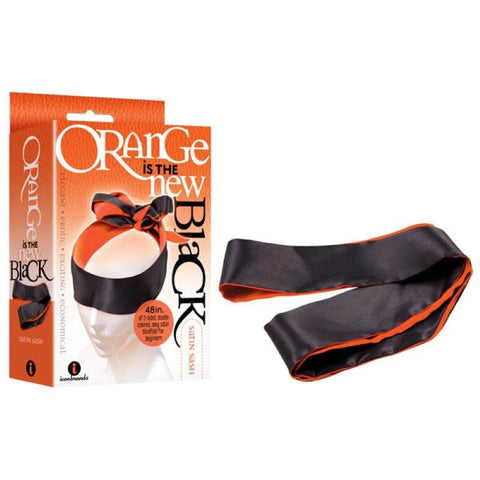 The 9's Orange Is The New Black, Satin Sash - Masks And Blindfolds