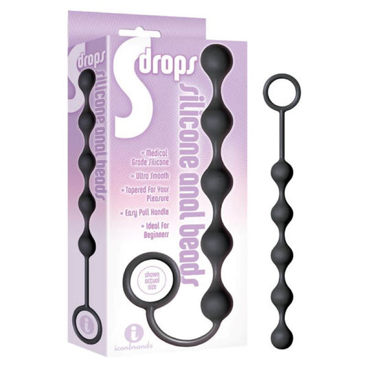 The 9's S-Drops - Silicone Anal Beads for Intense Pleasure Anal Beads and Balls