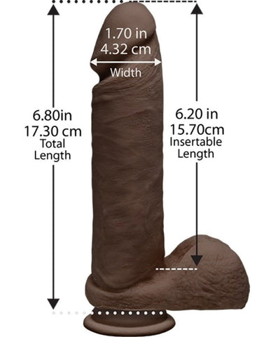 The D Perfect D 8 Inch Chocolate - Realistic Dildos
