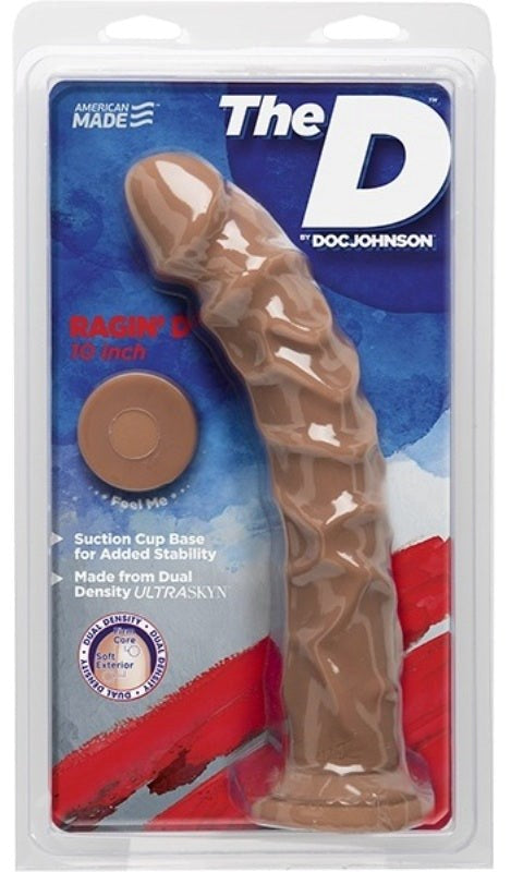 The D Ragin D Caramel 10 Inch Realistic Dildo Realistic Dildos