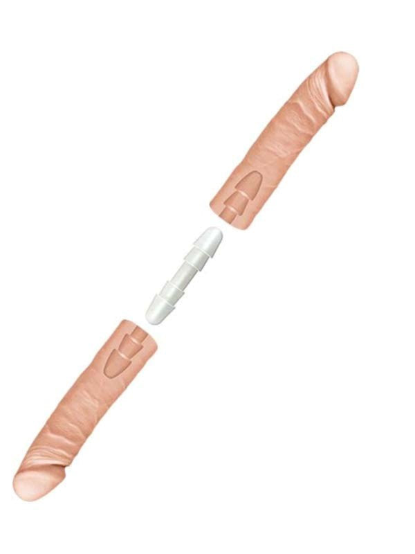 The D The Double D 16 Inch Vanilla Realistic Dildos