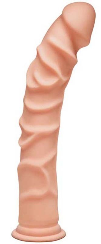 The D The Ragin' D 10 Inch Vanilla Realistic Dildo Realistic Dildos