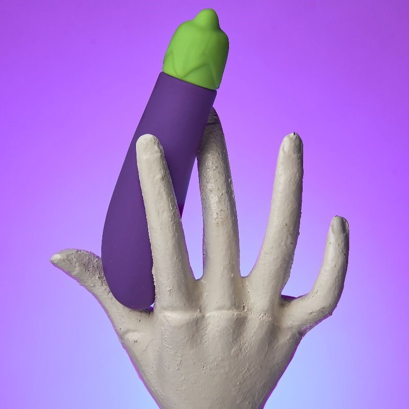 The Eggplant Emojibator Waterproof Vibrators