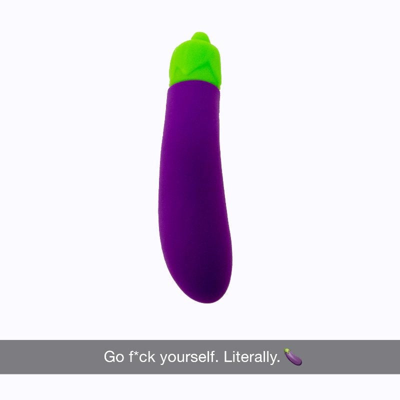 The Eggplant Emojibator Waterproof Vibrators