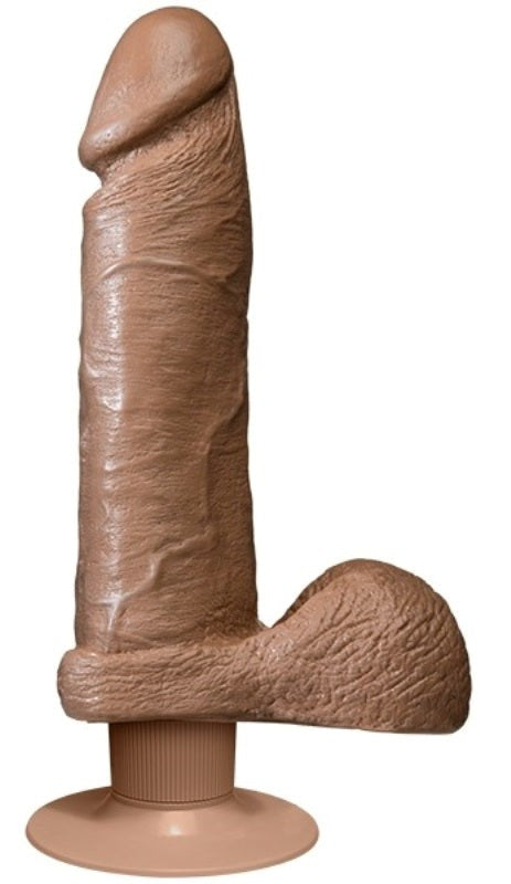 The Realistic Cock Vibrating 8 Inch Brown - Realistic Dildos