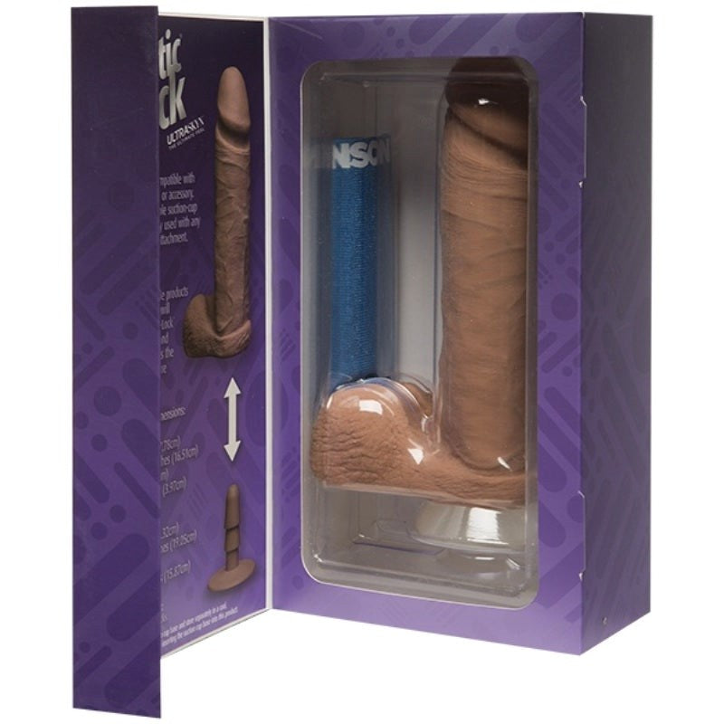 The Realistic Cock with Balls UR3 - Brown 8 in Realistic Dildos