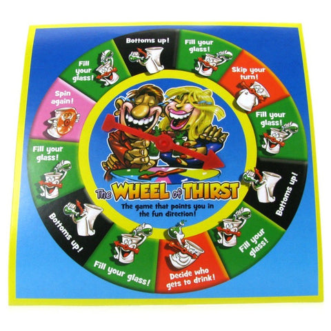 The Wheel of Thirst Adult Card Game - Sex Games, Coupons and Tricks