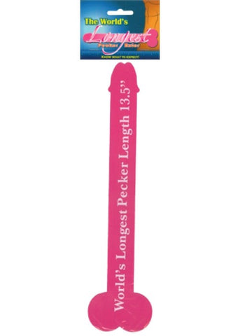The World's Longest Pecker Ruler - Sex Games, Coupons and Tricks