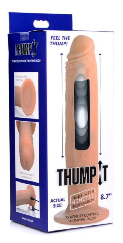 Thump It 7x Remote Control Thumping Dildo Realistic Dildos