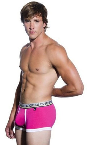 Tighty Whitie Punked Boxer w/ Almost Naked Fuchsia - M - Jocks and G-Strings