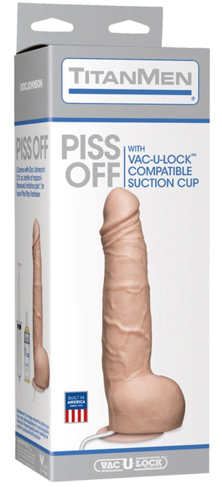 Titan Men Piss Off Cock Cup Vanilla Realistic Dildos