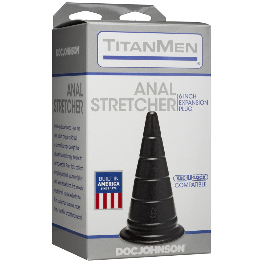 TitanMen Anal Stretcher 6 inch Black Spreaders and Hangers