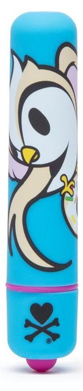 tokidoki Single Speed Mini Bullet Vibrator Blue Doughnut Bird - Mini & Slim Vibrators