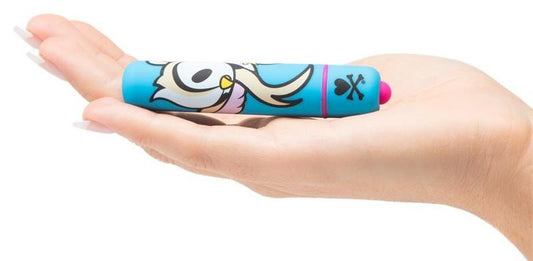 tokidoki Single Speed Mini Bullet Vibrator Blue Doughnut Bird - Mini & Slim Vibrators