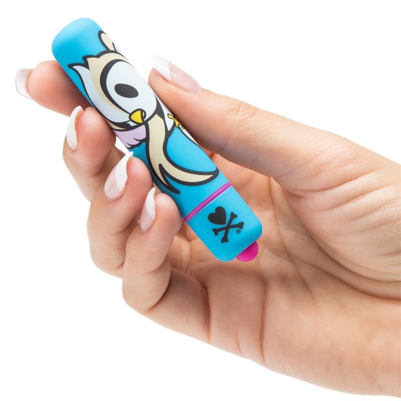 tokidoki Single Speed Mini Bullet Vibrator Blue Doughnut Bird Mini & Slim Vibrators