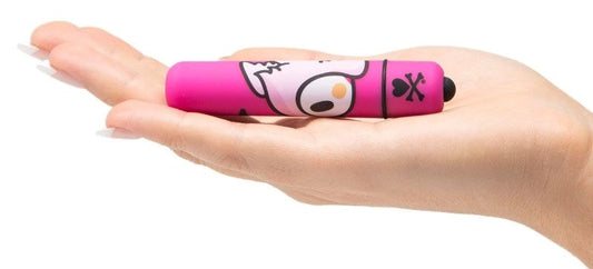 tokidoki Single Speed Mini Bullet Vibrator Pink Heart Bird - Personal Massagers