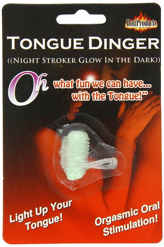 Tongue Dinger Glow in the Dark Finger and Tongue Vibrators