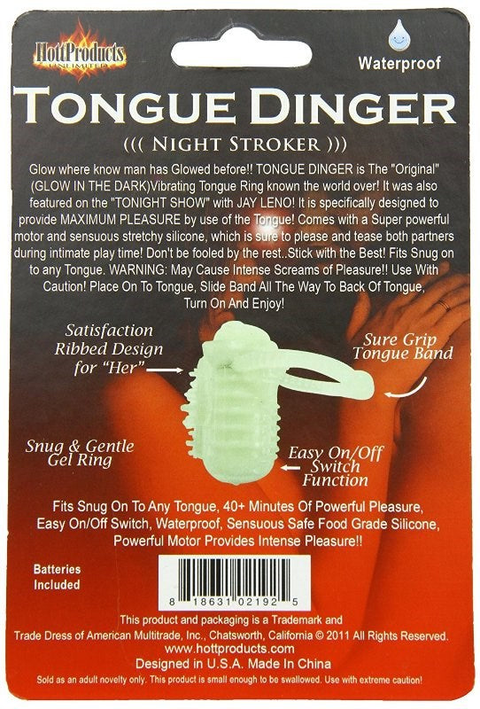 Tongue Dinger Glow in the Dark Finger and Tongue Vibrators