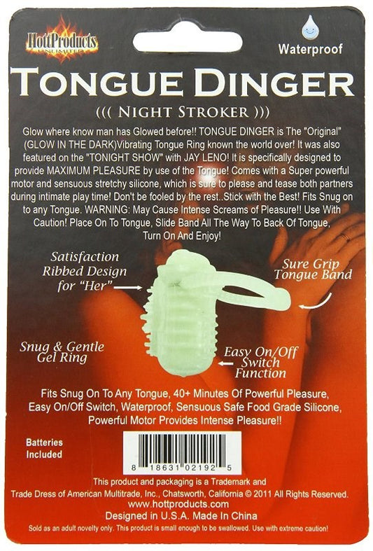 Tongue Dinger Glow in the Dark - Finger and Tongue Vibrators