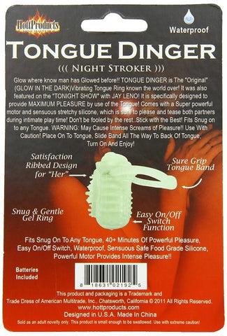 Tongue Dinger Glow in the Dark - Finger and Tongue Vibrators