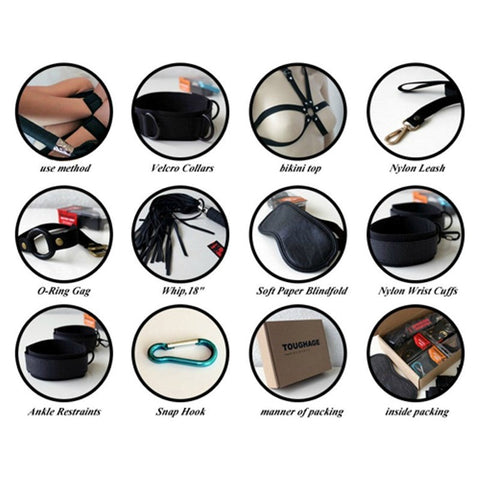 KinkLab Leather Bondage Mittens - Bondage Kits