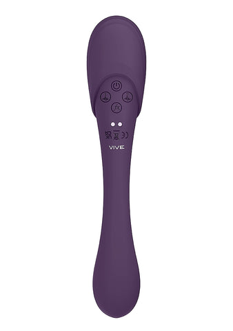 Vive Mirai Double Ended Pulse & Air Wave Bendable Vibrator - Clit Ticklers and Pulsators