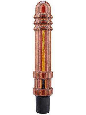 Treeze Multicolour Ribbed 8" Vibrator - Vibrating Dildos