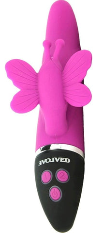 Trio of Hearts Lush Butterfly Vibrator - Rabbit Vibrators