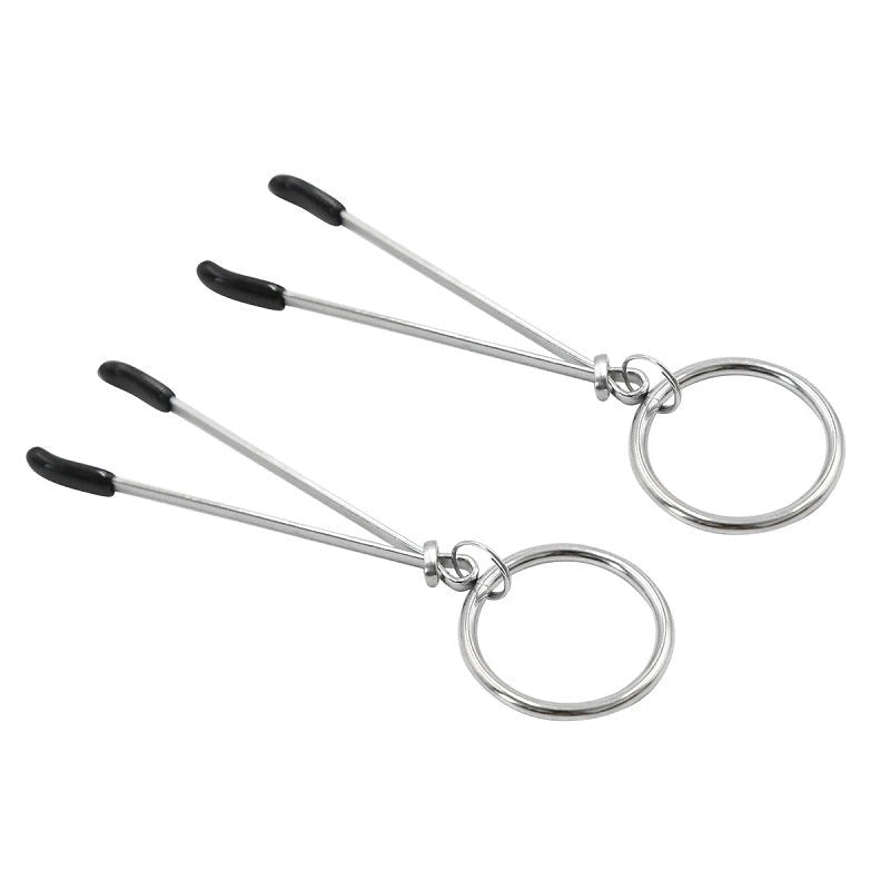 Tweezer Nipple Clamp with Metal O-Ring Breast and Nipple Toys