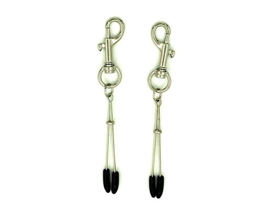 Tweezer Nipple Clamps with Snap Hook - Breast and Nipple Toys
