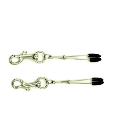 Tweezer Nipple Clamps with Snap Hook - Breast and Nipple Toys