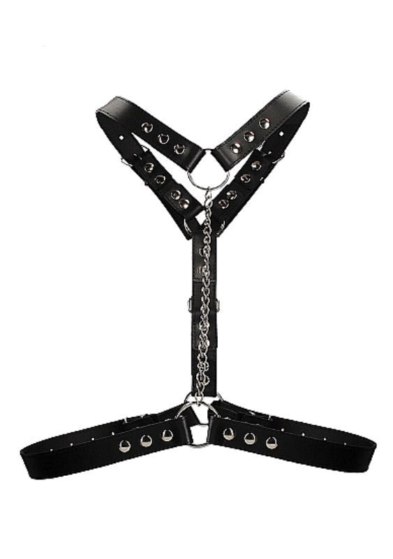 Twisted Bit Black Leather Harness Cuffs And Restraints