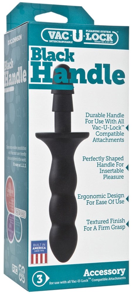 Vac-U-Lock Black Handle Non-Realistic Dildos