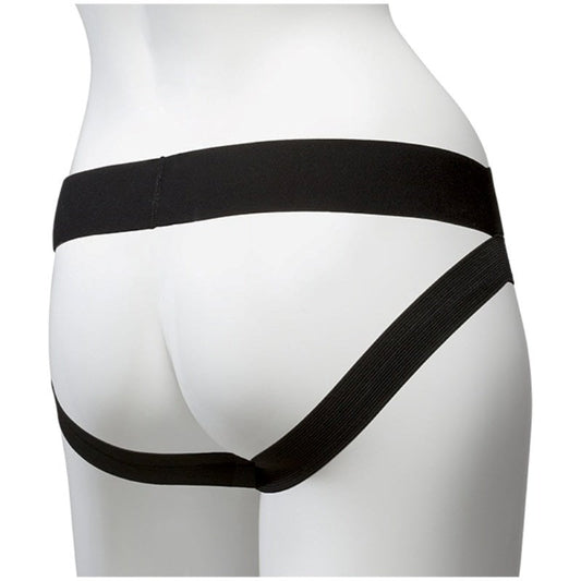 Vac-U-Lock Panty Harness Plug Dual Strap S/M Black - Strap On Sextoys