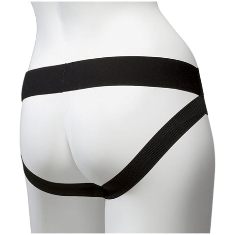 Vac-U-Lock Panty Harness Plug Dual Strap S/M Black - Strap On Sextoys
