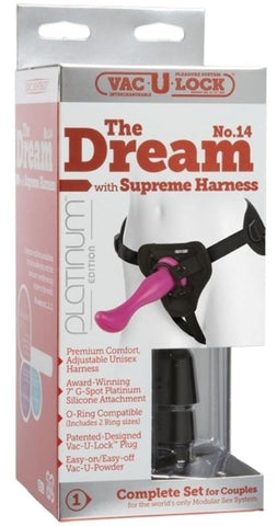 Vac-U-Lock Platinum The Dream No. 14 with Supreme Harness - Strap On Sextoys