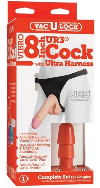 Vac-U-Lock Vibrating 8 UR3 Cock Set 1 - Strap On Sextoys