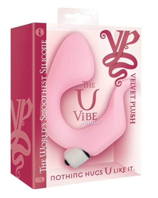 Velvet Plush U Vibe Junior Pink G-Spot Massager Waterproof Vibrators