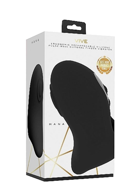 Vive Hana Black Finger and Tongue Vibrators