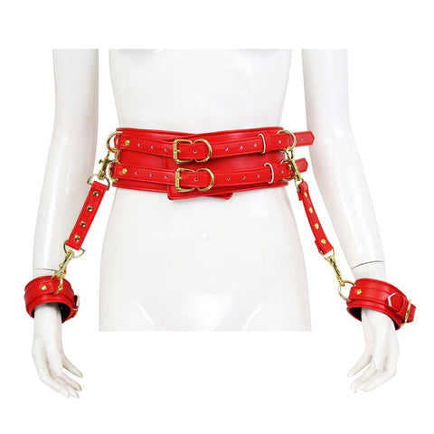 Waist Harness and Handcuffs - Cuffs and Restraints