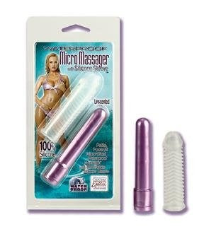 Waterproof Micro Massager with Silicone Sleeve Bullet Vibrators