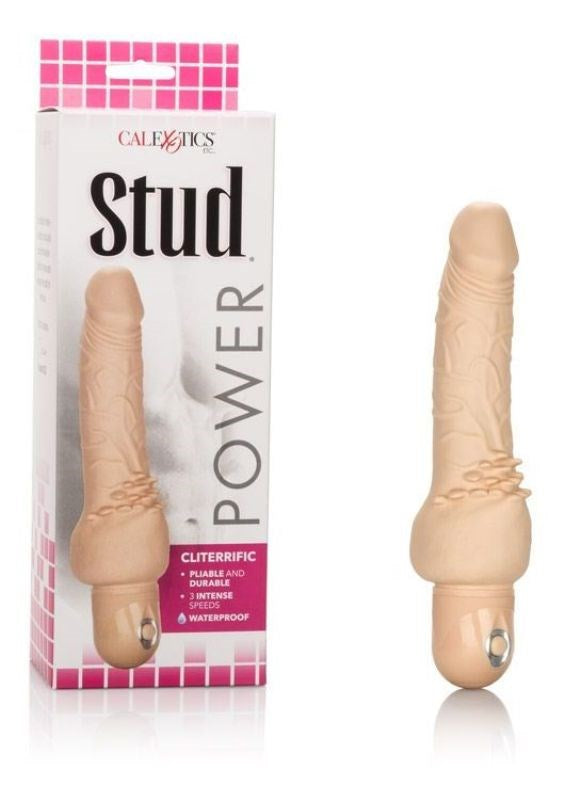 Waterproof Power Stud Cliterrific Ivory Realistic Dildos