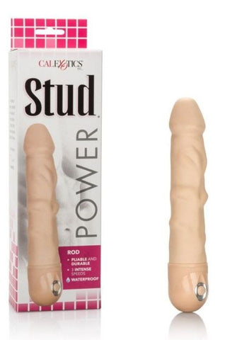 Waterproof Power Stud Rod Vibrating Dildo Ivory - Realistic Dildos