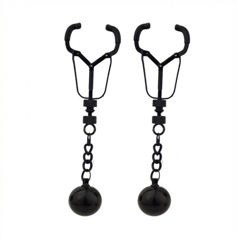 Weighted Orbs Nipple Clamps Breast and Nipple Toys