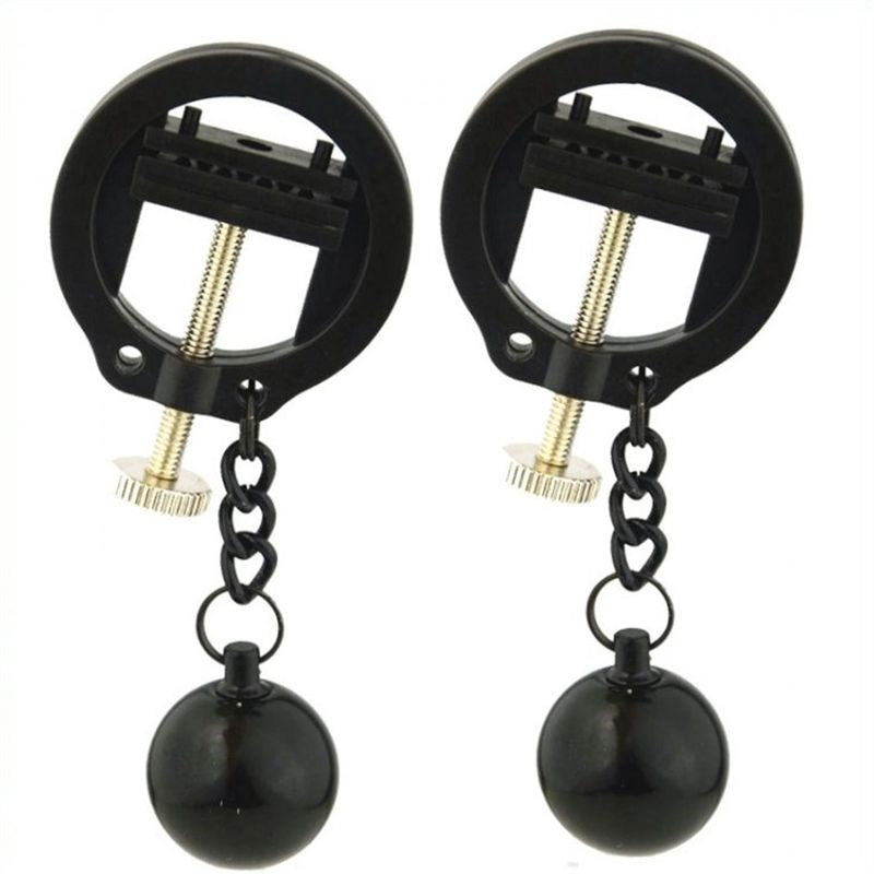 Weighted Orbs Torture Nipples Clamps Breast and Nipple Toys