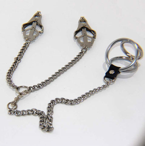 Welled Up Clover Clamps & Cock Ring - Breast and Nipple Toys