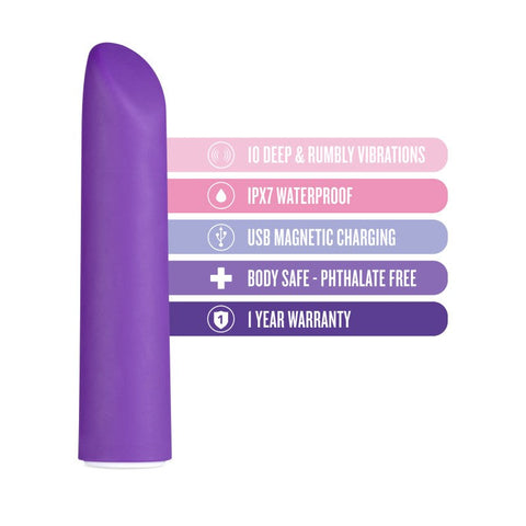 Blush Novelties Wellness Power Vibe - Rechargeable Bullet for Thrilling Sensations - Bullet Vibrators