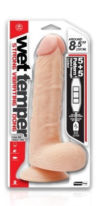 Wet Temper 8.5 Inch Vibrating Dong Realistic Dildos