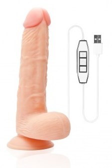 Wet Temper 8.5 Inch Vibrating Dong Realistic Dildos