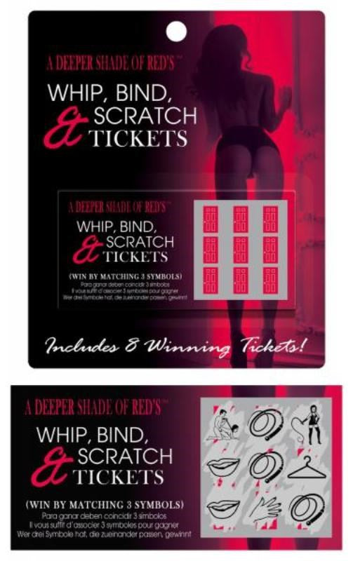 Whip Bind and Scratch Tickets Sex Games, Coupons and Tricks